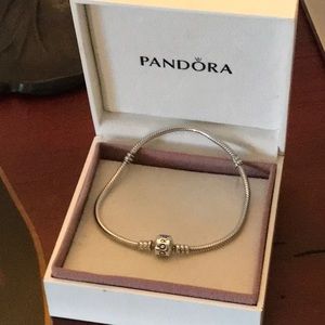 Authentic PANDORA sterling silver bracelet